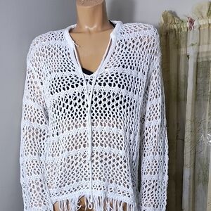 Gigio‎ White Crochet Women Camisole Size S